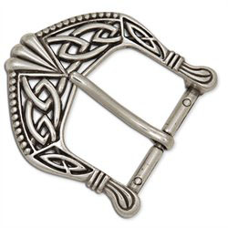 Antique Nickel Celtic Pattern Buckle
